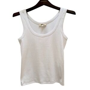 Madewell Ribbed Scoop Neck Tank – White – NWT – Size S